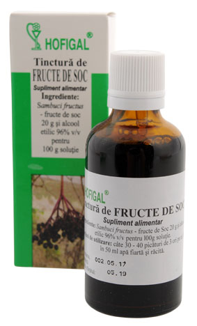 Tinctura fructe de soc 50ml - Hofigal [1]