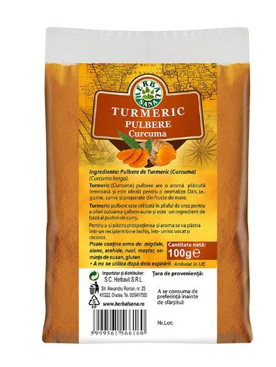 Turmeric  pulbere, 100gr - Herbavit [1]
