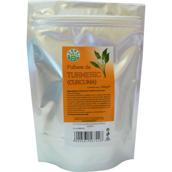 Pulbere de turmeric, 250gr - Herbavit [1]