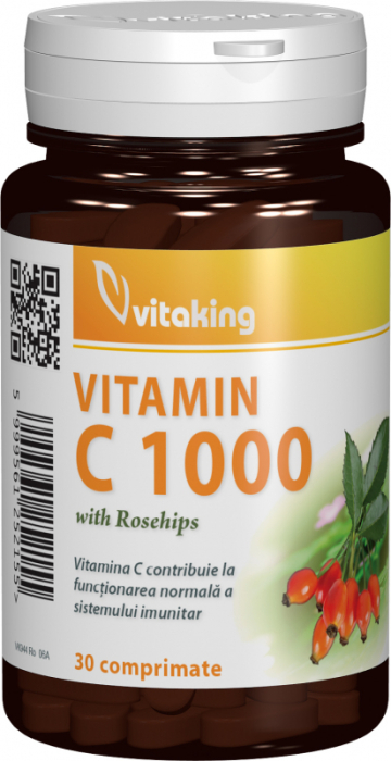 Vitamina c 1000mg macese 30cpr - Vitaking [1]