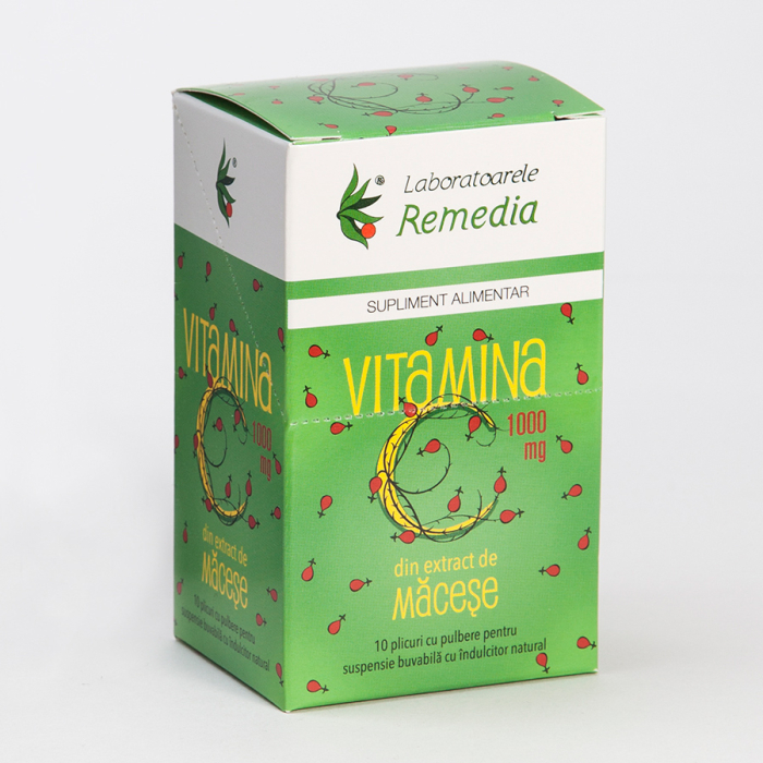 Vitamina c 1000mg macese 10dz - Remedia [1]