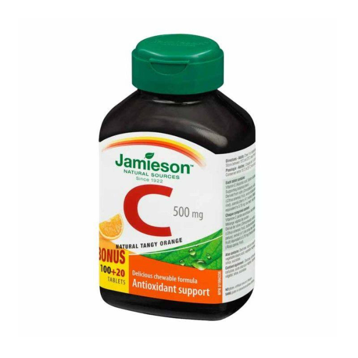 Vitamina c 500mg portocala 120cpr masticabile - Jamieson [1]