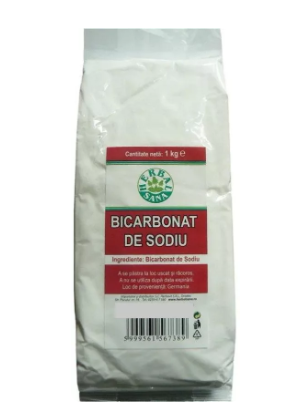Alimente & Dieta - Bicarbonat de sodiu, 1kg - Herbavit