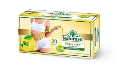 Alimente & Dieta - Ceai de slabit cu lamaie 20 dz - Naturavit