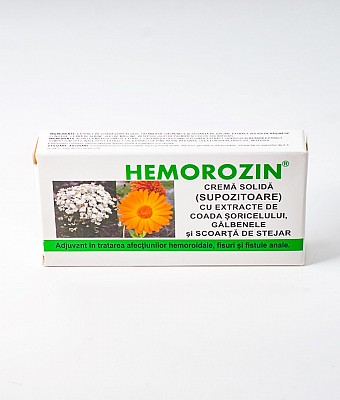Afectiuni uro-genitale - Hemorozin supozitoare 1,5gr*10 (bls) - Elzin Plant