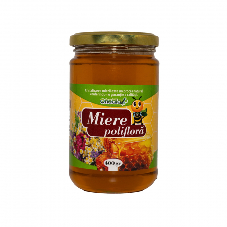 Derivate din miere - Miere Poliflora 400gr - Onedia