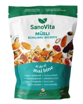 Alimente & Dieta - Musli echilibru digestiv 400gr - SanoVita