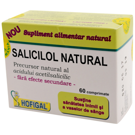 Afectiuni - Salicilol natural 60cpr - Hofigal