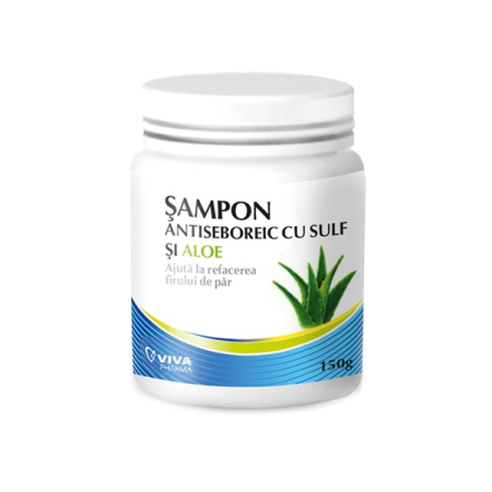 Ingrijire & beauty - Sampon antiseboreic cu aloe 150gr - Vitalia Pharma