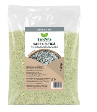 Alimente & Dieta - Sare celtica grunjoasa neiodata 500gr - Sano Vita