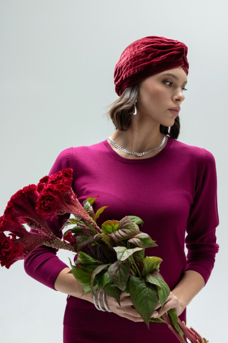 HERMINA COMPLEU TRICOTAT BLUZA DAMA CLASICA SI FUSTA DREAPTA MS153F163 [9]