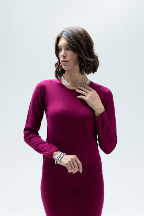 HERMINA COMPLEU TRICOTAT BLUZA DAMA CLASICA SI FUSTA DREAPTA MS153F163 [6]