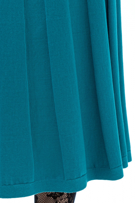 COMPLEU TRICOTAT BLUZA DAMA CLASICA SI FUSTA EVAZATA CU PLIURI ML153F165 [7]
