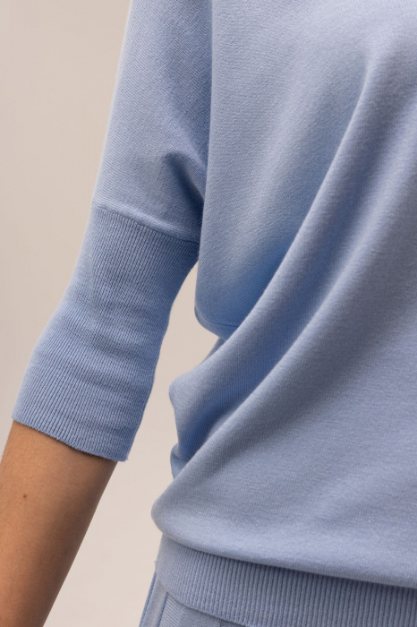 COMPLEU VASCOZA TRICOTAT BLUZA DAMA SI FUSTA EVAZATA CU PLIURI 151F365 [9]