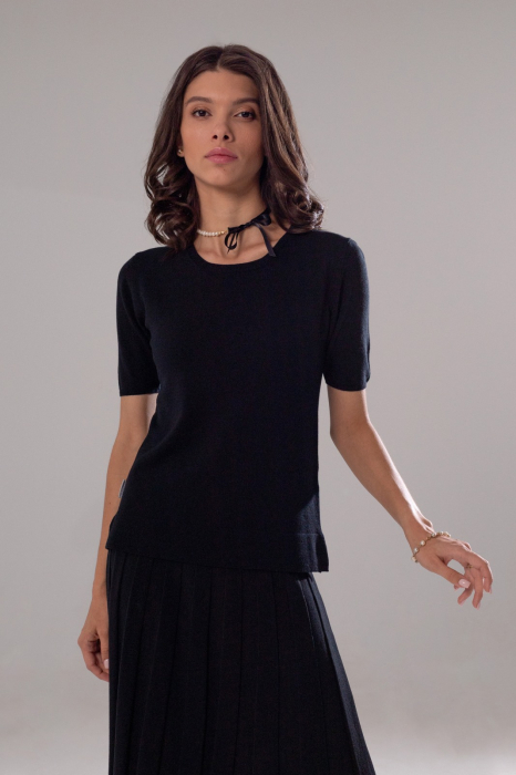 HERMINA BLUZA DAMA CLASICA TRICOTATA cu decolteu oval MS164 [2]