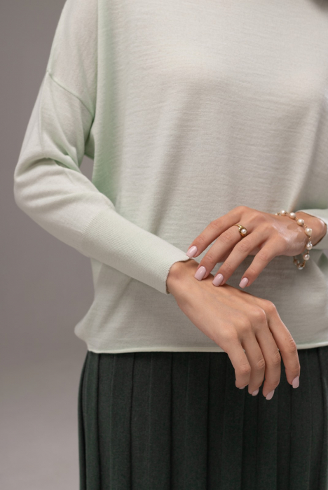 Hermina Блуза Женская Трикотажная ИЗ МЕРИНОСОВОИ ШЕРСТИ 156 [2]