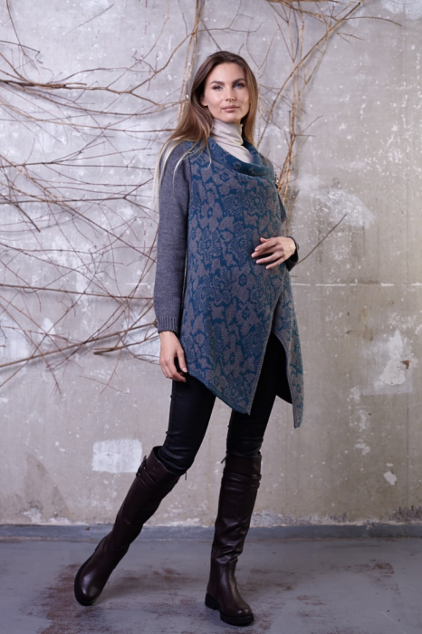 Hermina Cardigan Dama cu Brosa Tricotat S1520 [2]
