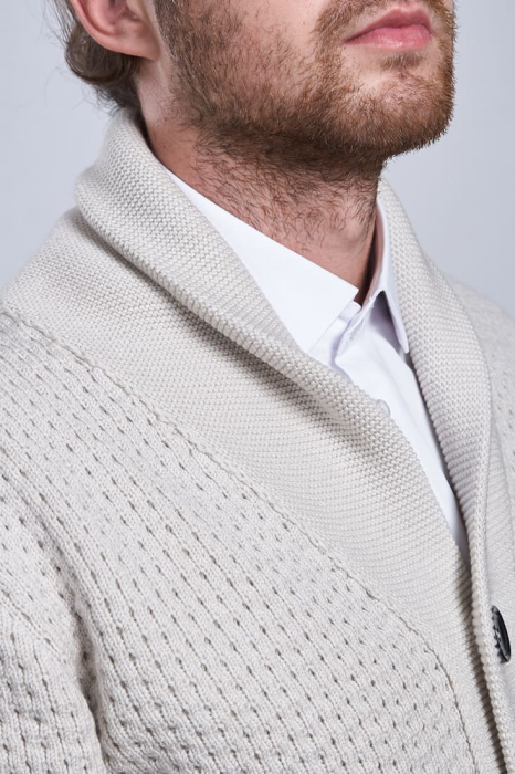 Hermina Cardigan Barbati Tricotat Bumbac 202 [3]