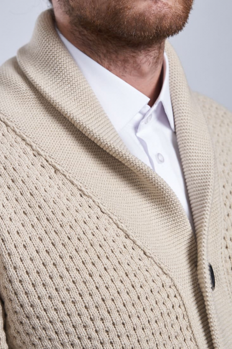 Hermina Cardigan Barbati Tricotat Bumbac 202 [7]