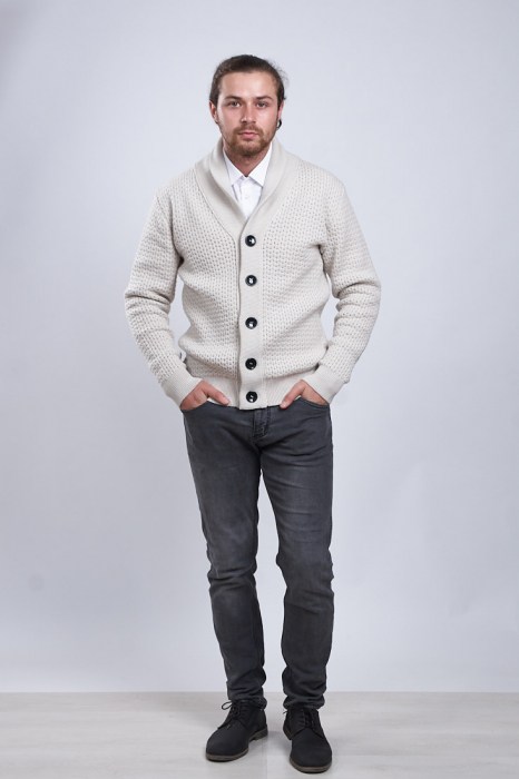 Hermina Cardigan Barbati Tricotat Bumbac 202 [4]