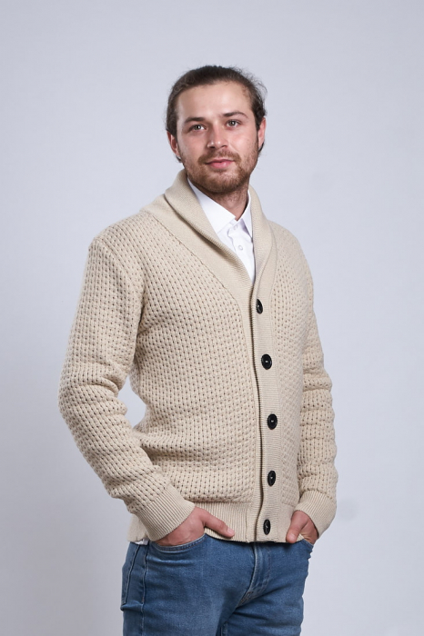 Hermina Cardigan Barbati Tricotat Bumbac 202 [4]