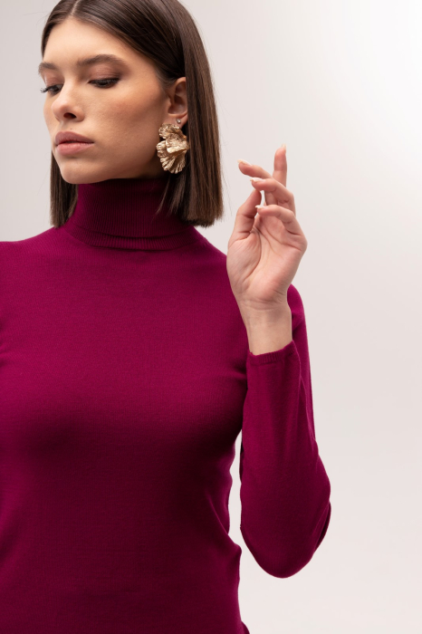 Hermina Maleta Dama Guler Inalt Tricotata Roll ML132 [2]