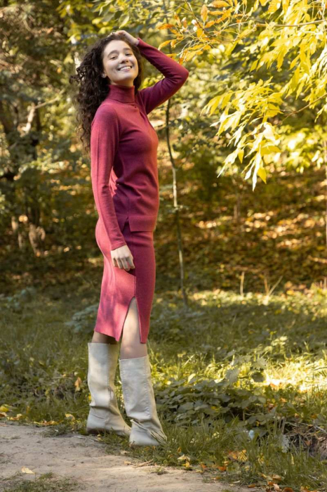 Hermina Maleta Dama Guler Inalt Tricotata Roll ML132 [3]