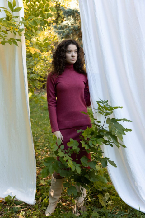 Hermina Maleta Dama Guler Inalt Tricotata Roll ML132 [2]