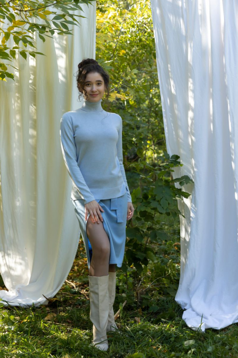 Hermina Maleta Dama Guler Inalt Tricotata Roll ML132 [5]