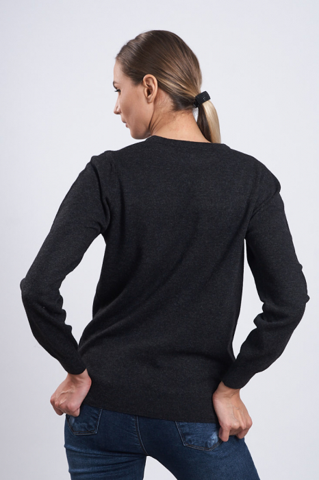 Hermina Pulover Dama Tricotat Casmir R-Neck [3]