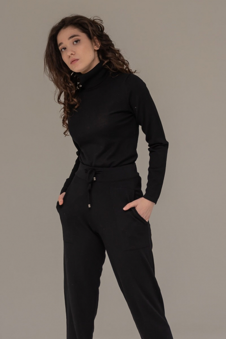 Hermina Pulover Dama Tricotat Guler Inalt Lana Merinos Roll 154 [2]
