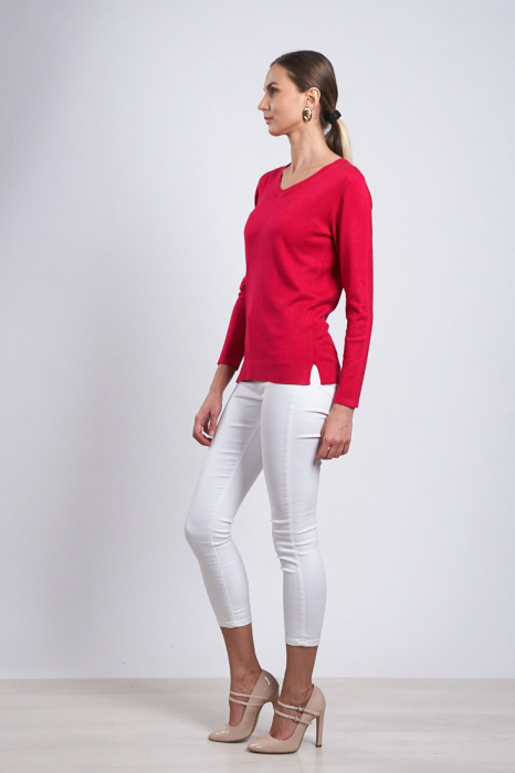 Hermina Pulover Dama Decolteu-V Tricotat ML134 [2]