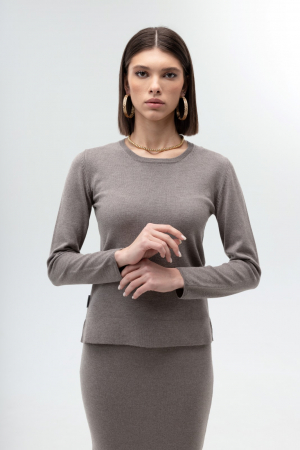 HERMINA COMPLEU TRICOTAT BLUZA DAMA CLASICA SI FUSTA DREAPTA ML164F163 Noutati - HERMINA COMPLEU TRICOTAT BLUZA DAMA CLASICA SI FUSTA DREAPTA ML164F163