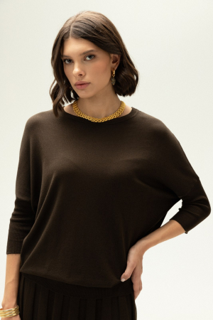 COMPLEU VASCOZA TRICOTAT BLUZA DAMA SI FUSTA EVAZATA CU PLIURI 151F365 [7]