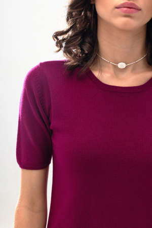 HERMINA BLUZA DAMA CLASICA TRICOTATA cu decolteu oval MS164 [1]