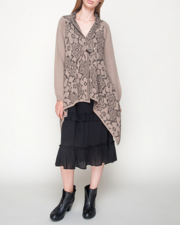 Reduceri - Hermina Cardigan Dama cu Brosa Tricotat S1520