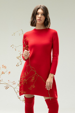 Hermina Rochie Midi Evazata Tricotata 122 [1]
