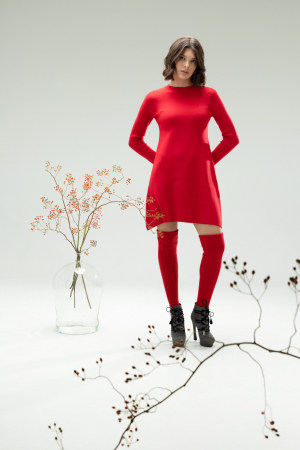 Hermina Rochie Midi Evazata Tricotata 122 [6]