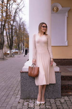 Noutati - Hermina Rochie Tricotata Liudmila Storojuc LS421