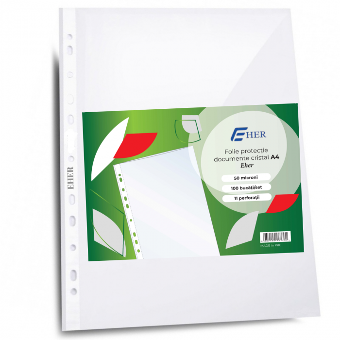 Folie Protectie Documente A4 Cristal 50 Microni Eher [1]