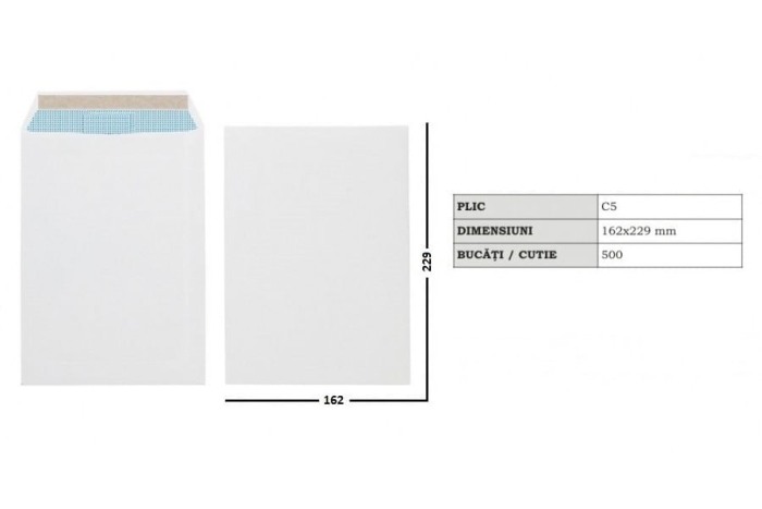 Plic C5 Alb Siliconic 50 buc/set [2]