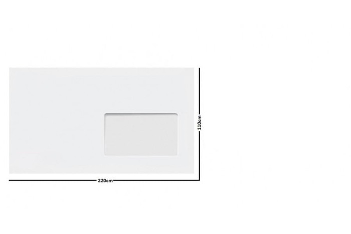 Plic DL Alb cu Fereastra (110 x 220 mm) - Dreapta [3]