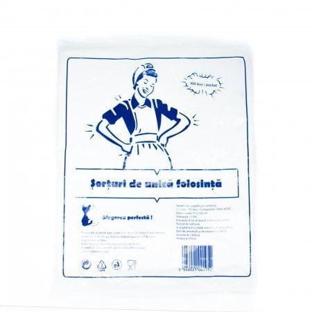 Sort Unica Folosinta Alb 100buc/set HDPE [3]