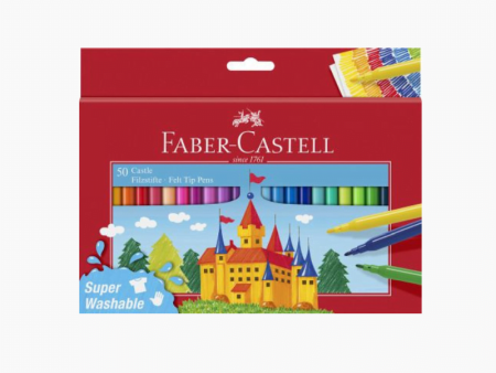Permanent Marker, Carioci - Carioci 50 Culori Faber-Castell