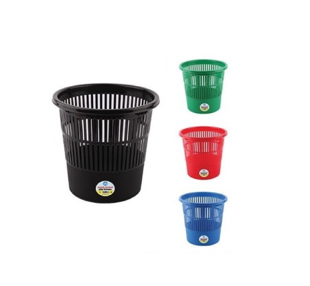 Accesorii birou, Accesorii birou - Cos Birou Plastic cu Perforatii 12L - Albastru