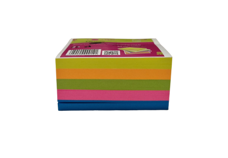 Cub Notite Autoadeziv 50×50 mm, 5 Culori Neon [2]