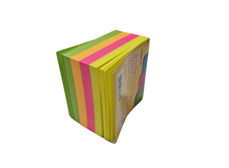 Cub Notite Autoadeziv 75×75 mm, 4 Culori Neon [2]