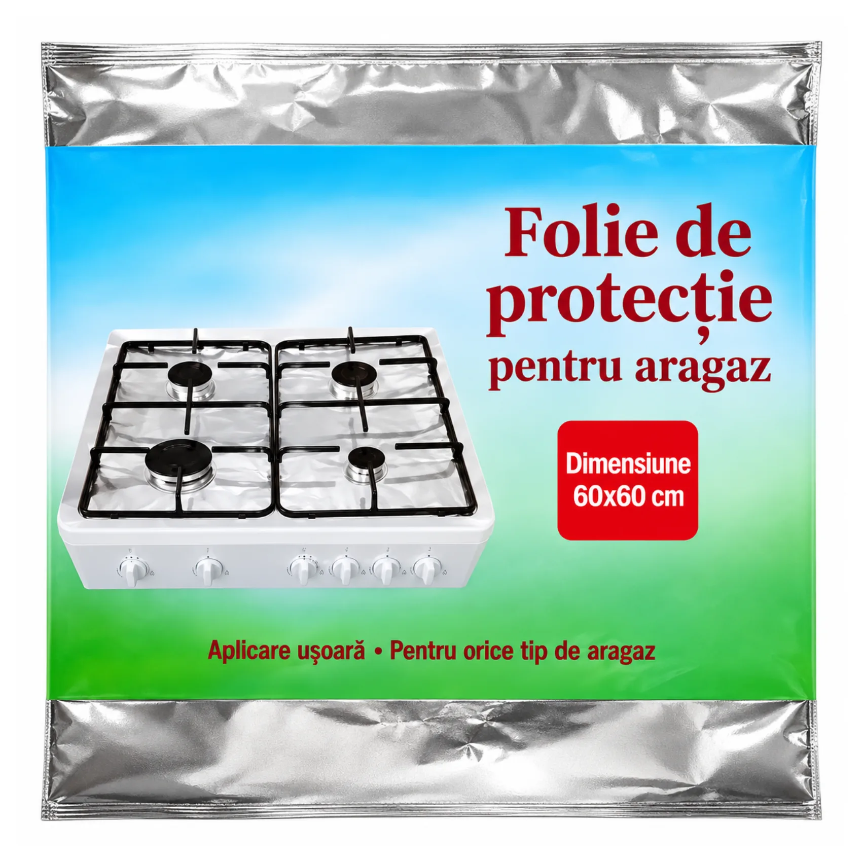 Detergenti si Dezinfectanti - Folie de Protectie pentru Aragaz 60x60cm