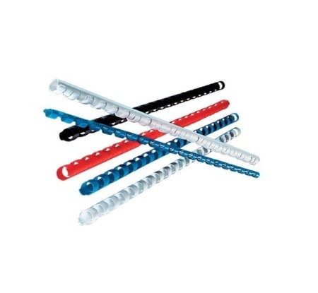 Spirale, Baghete, Aparate pentru Indosariat si Laminat - Inele din Plastic pentru Indosariere 25mm, 50 buc/cut - Alb