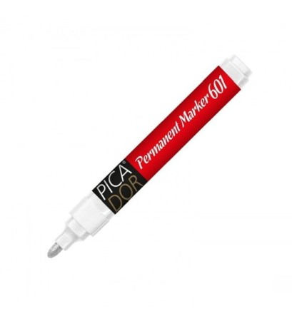 Permanent Marker, Carioci - Marker Permanent Alb Picador 601